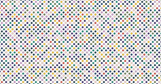 Vector colorful polka dot pattern background
