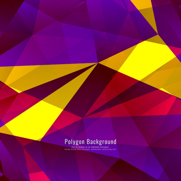 Colorful polygonal background design