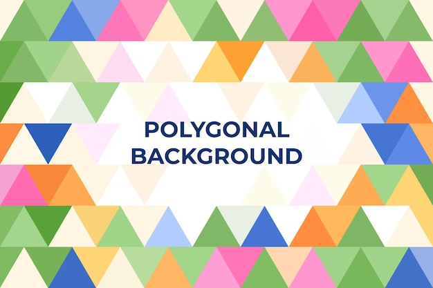 Colorful polygonal vector background