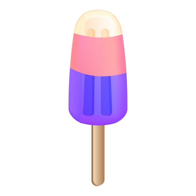 Colorful popsicle icon Cartoon of colorful popsicle vector icon for web design isolated on white background