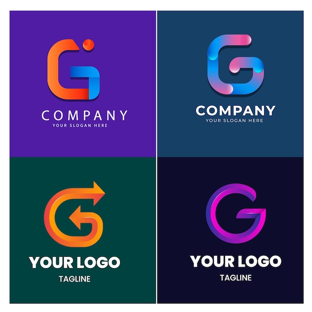 a colorful poster for g company and logo