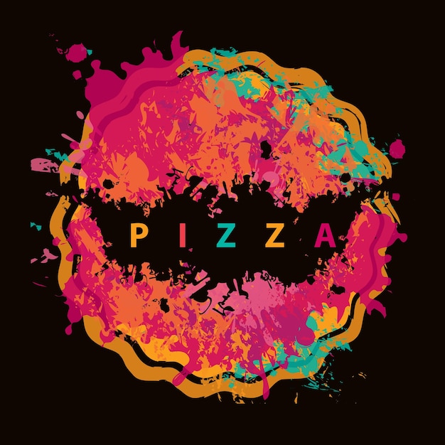 colorful poster for pizzeria