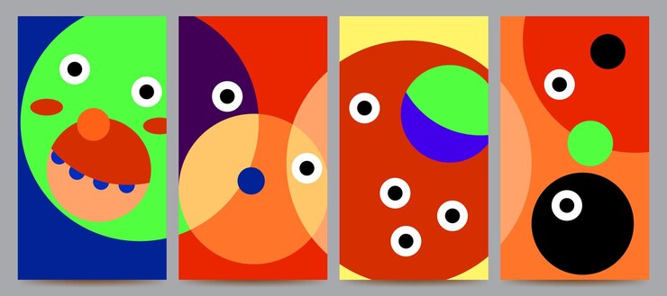 Vector colorful poster template