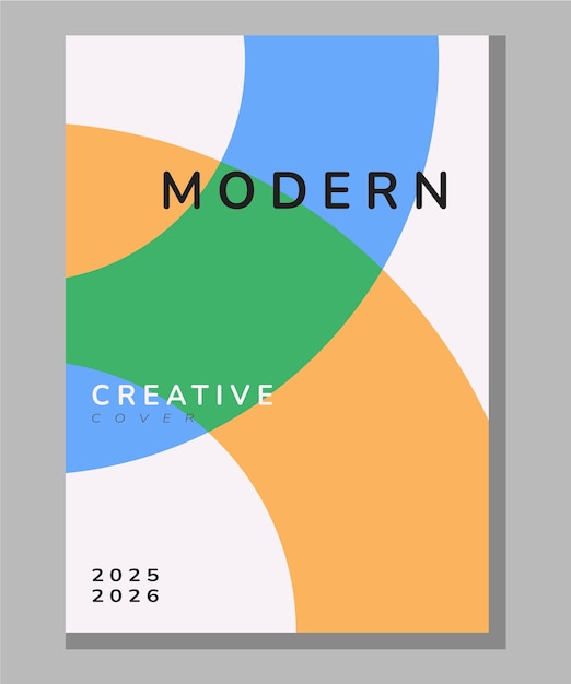 a colorful poster with the word modern on it