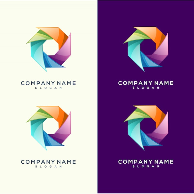 Colorful premium vector logo design circle