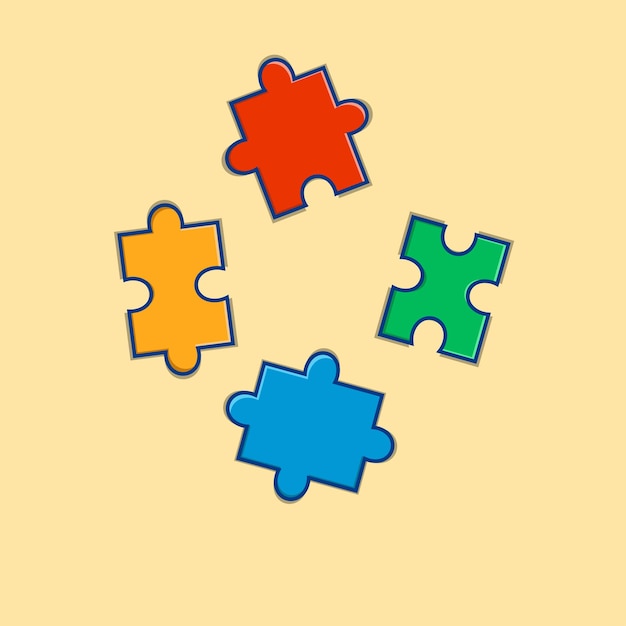 Puzzle colorati per giocattoli per bambini o affari