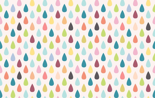 Colorful rain. Seamless vector pattern