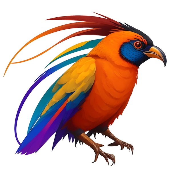 Vector colorful a rainbow lorikeet