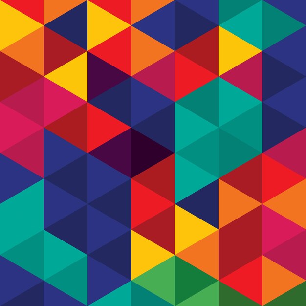 Colorful rainbow polygon background design