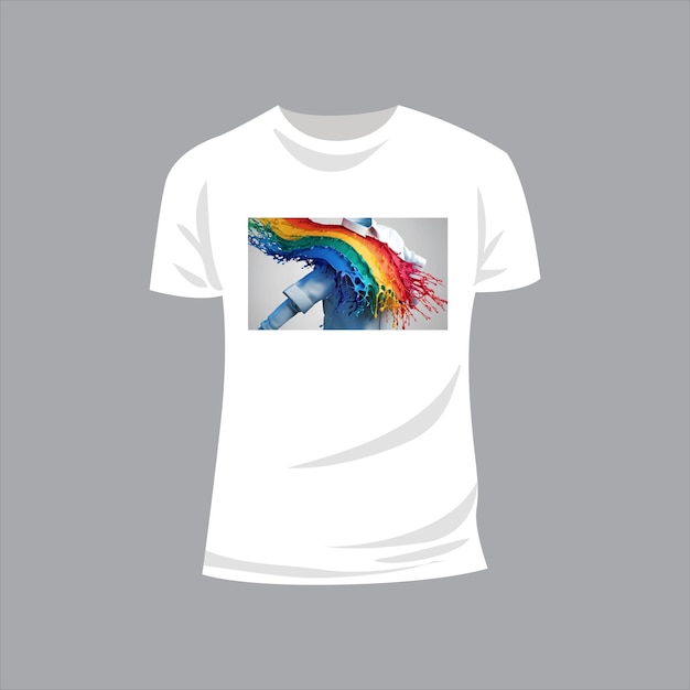 colorful rainbow t shirts design