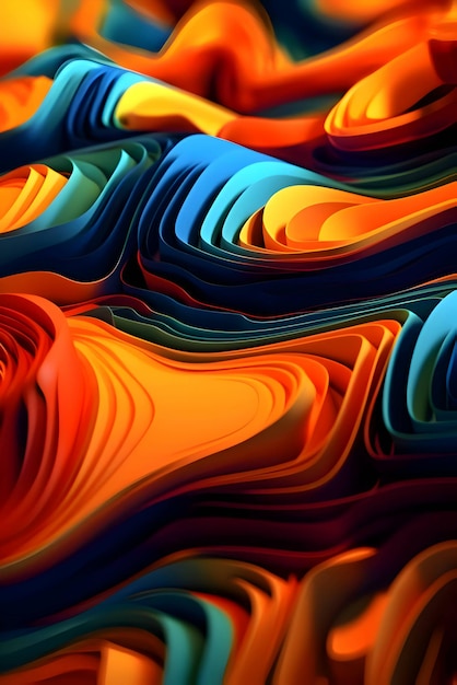 Vector colorful rainbow waves as abstract background wallpaper