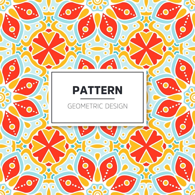 colorful red seamless pattern design