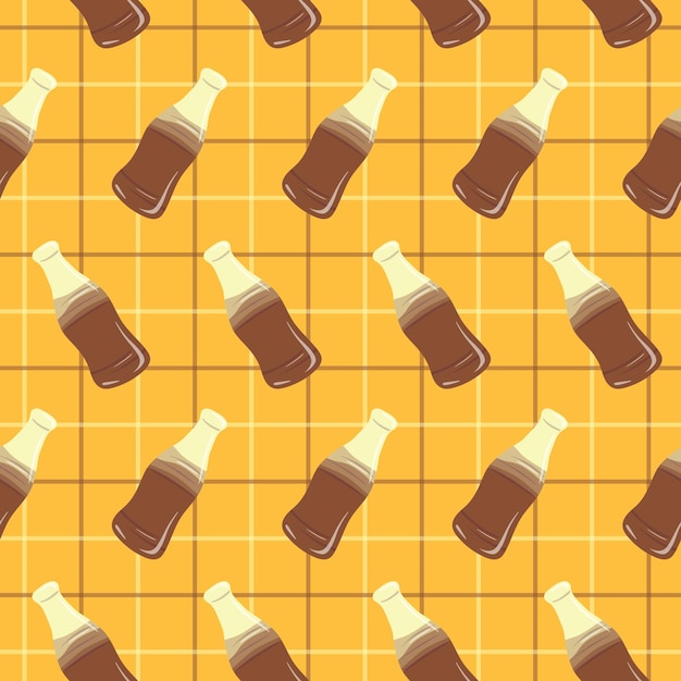 Colorful repetitive pattern background of gummy candies made of simple vector illustrations