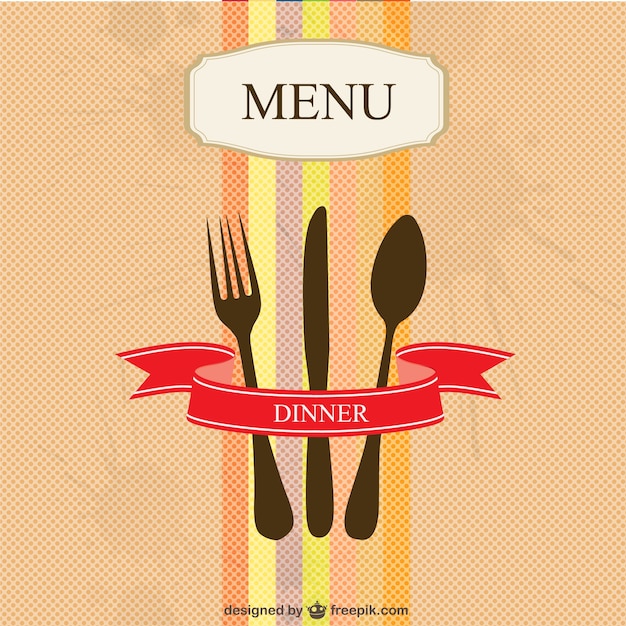 Vector colorful restaurant menu