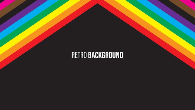 Colorful retro background