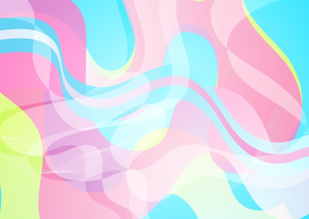 Colorful retro hipster abstract waves background