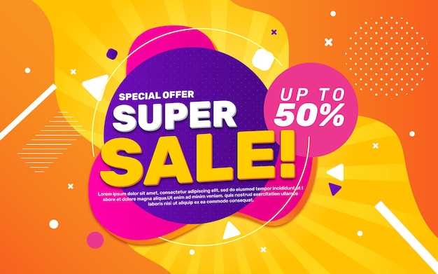 Colorful sale background