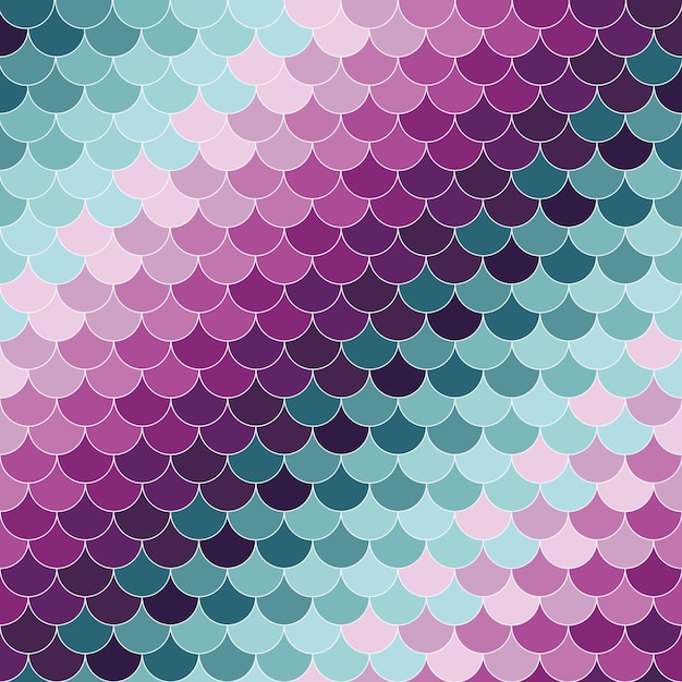 Vector colorful scales pattern