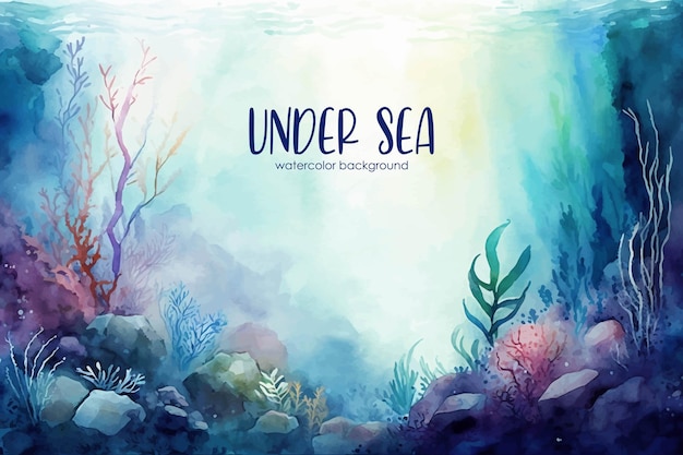 A colorful under sea background