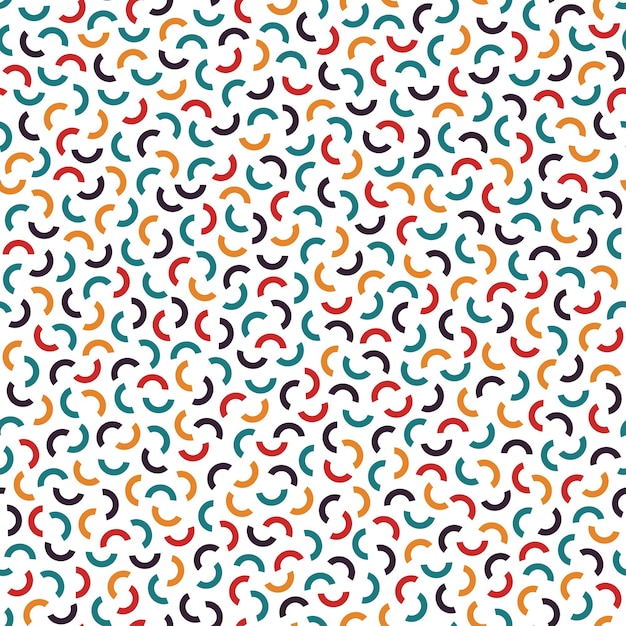 Colorful seamless memphis pattern bright design Fashion 8090s