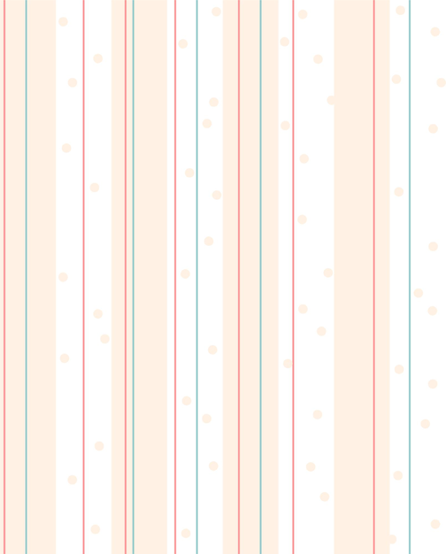 Colorful Seamless Pattern Background with Multicolored Stripes Lines Circles Dots in Pastel Color