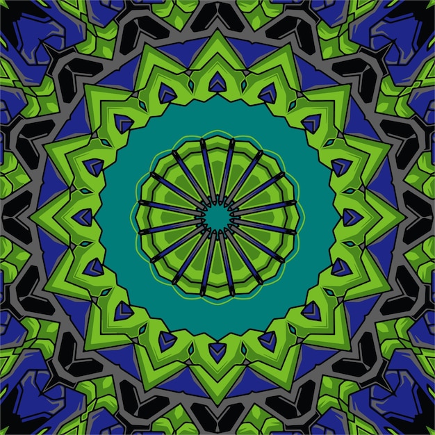 Colorful seamless pattern mandala design