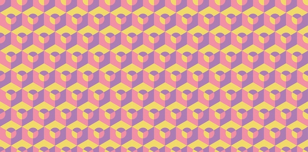 Colorful Seamless Pattern Vector Illustration Geometric Background Art