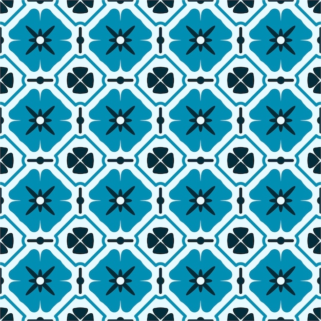 Vector colorful seamless pattern with flat design.