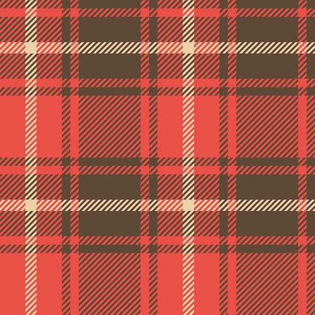 Colorful seamless pattern with plaid fabric