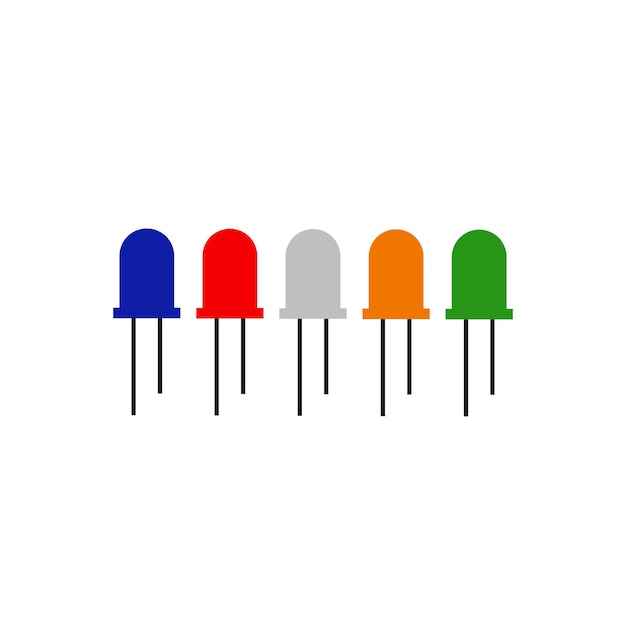 Colorful semiconductors vector icon illustration