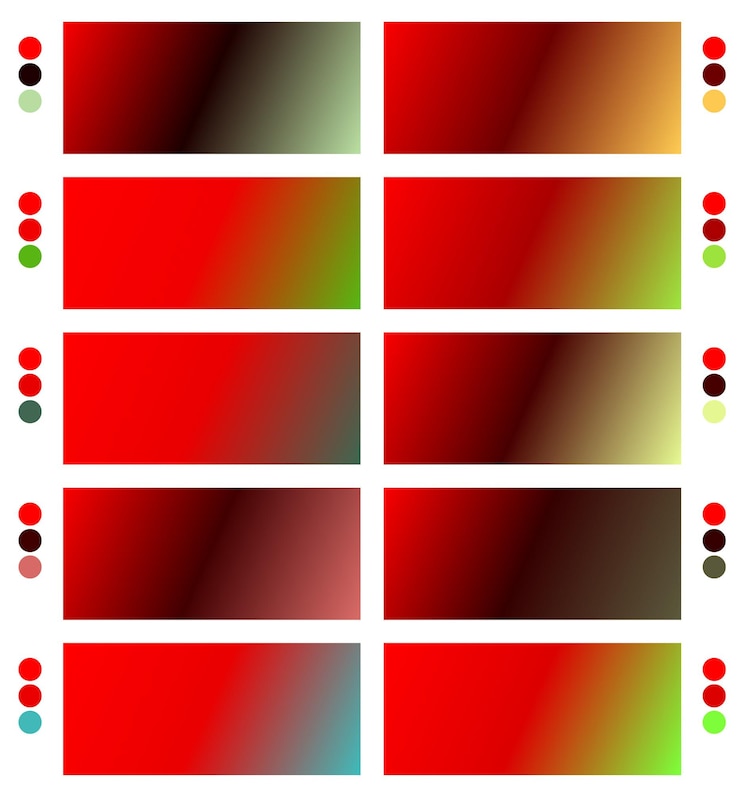Vector a colorful set of cards with different colors and colors