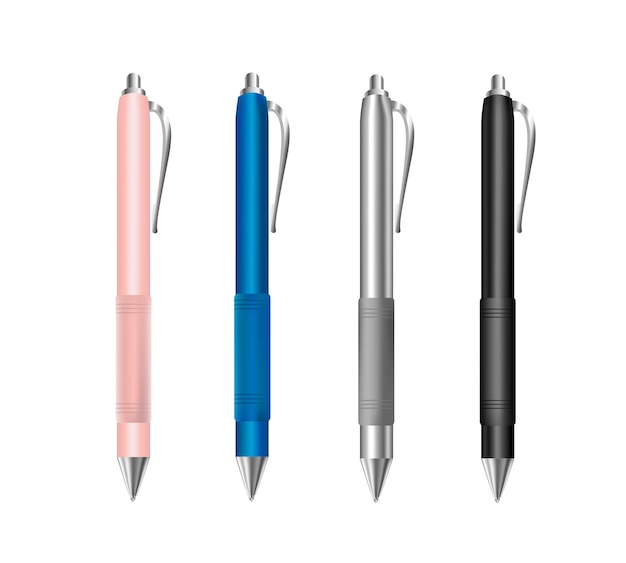 Vector colorful set pen