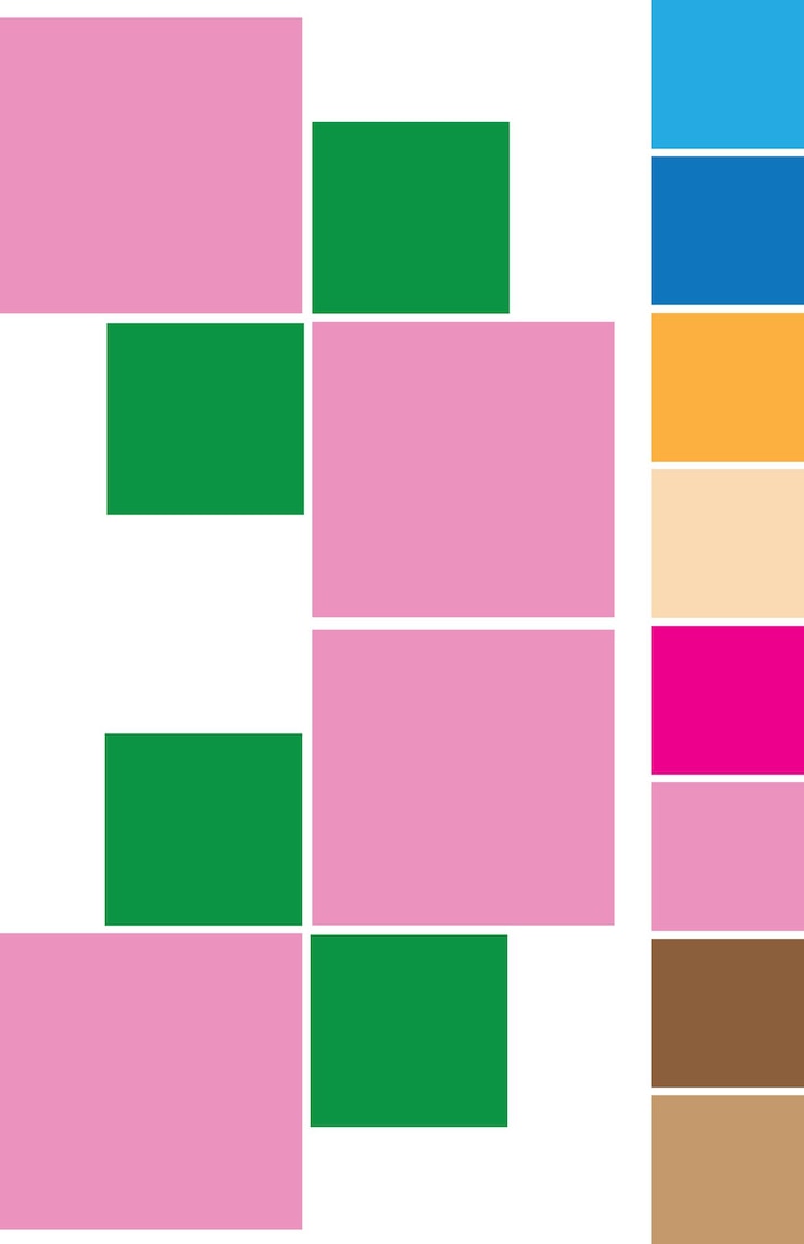 Vector a colorful set of squares with different colors and colors
