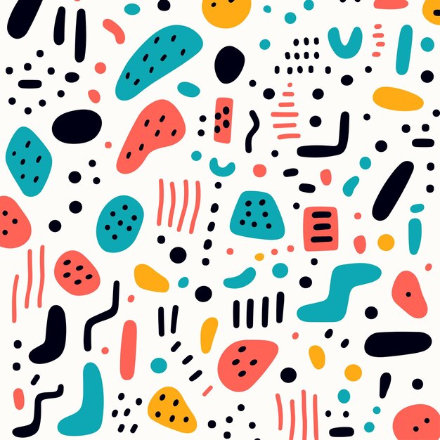 Colorful shapes pattern