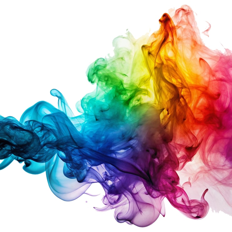 Vector colorful smoke splash design