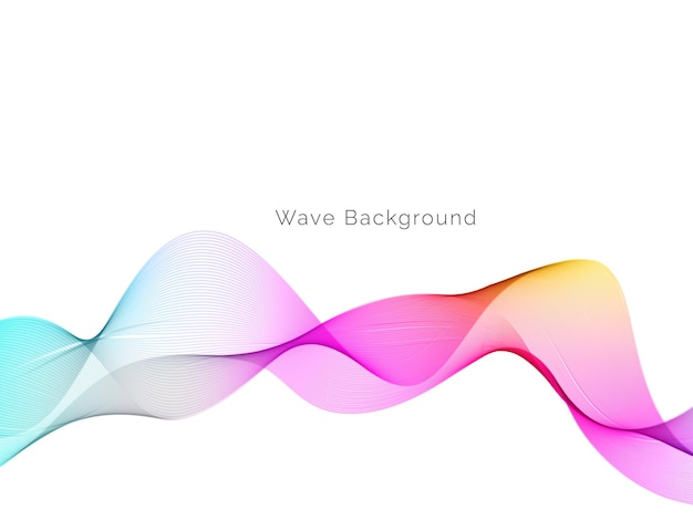 Vector colorful smoke wave design modern background