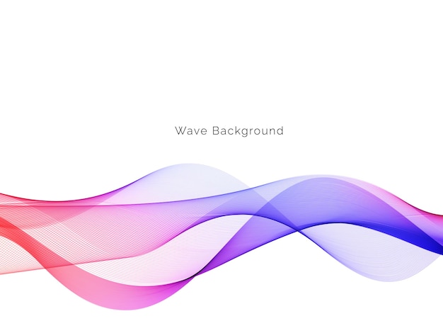 Colorful smoke wave design modern background