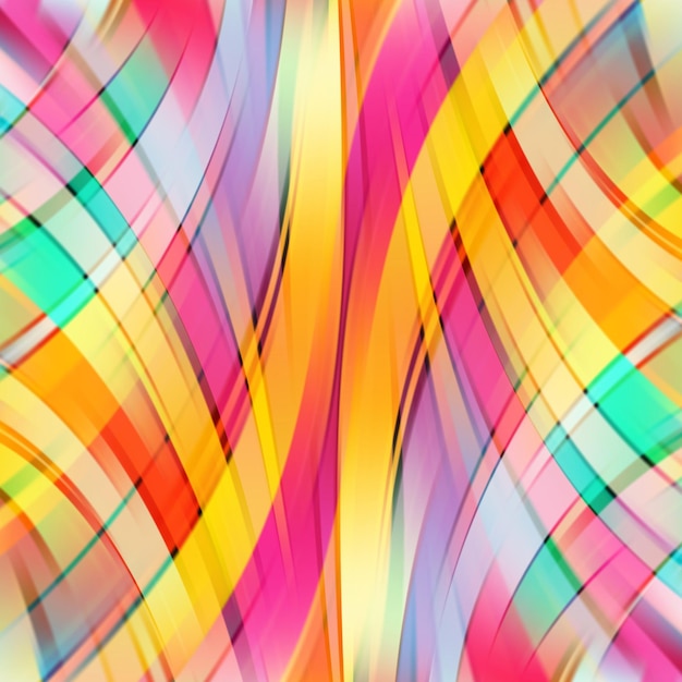 Vector colorful smooth light lines background
