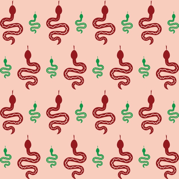 Colorful Snake seamless pattern vector illustration of animal