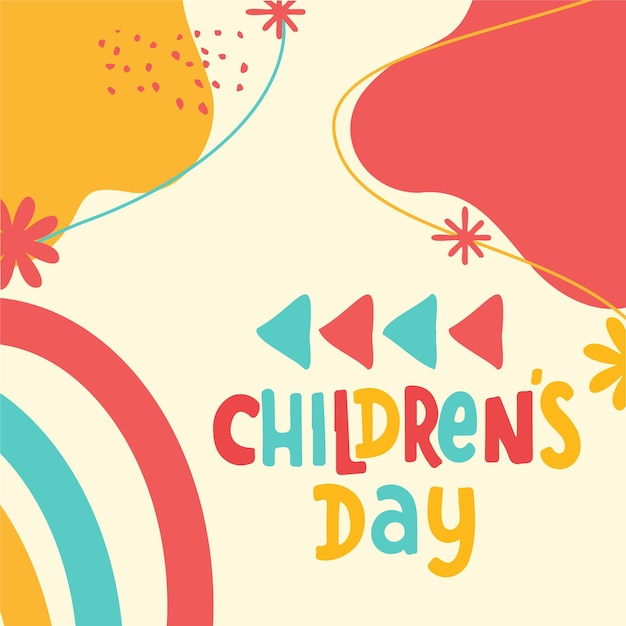 Un colorato post sui social media happy children's day 3