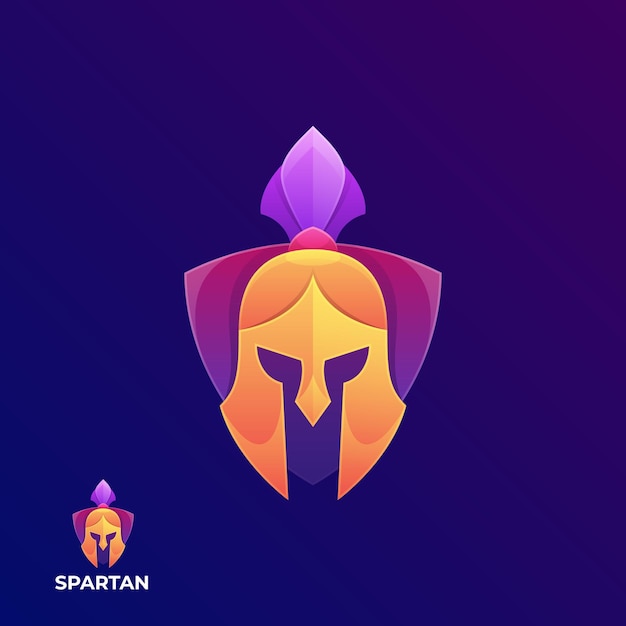 Colorful Spartan Logo