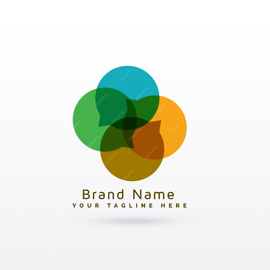Premium Vector | Colorful speech bubbles logo concept