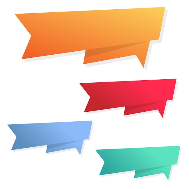 Colorful speech bubbles