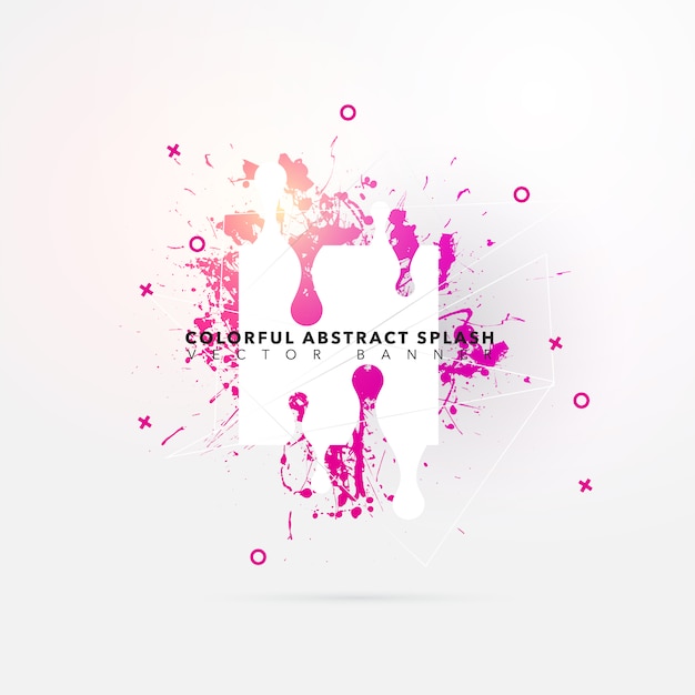 Vector colorful splash background