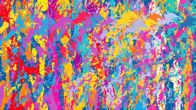 Colorful Splash Paint and Rich Texture Abstract Background