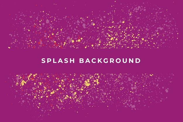 Colorful splash in a purple background