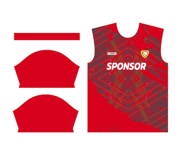 Colorful Sports Jersey Design for sublimation or soccer kit design for sublimation