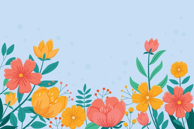 Vector colorful spring background