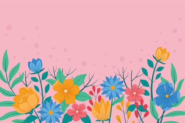 Vector colorful spring background