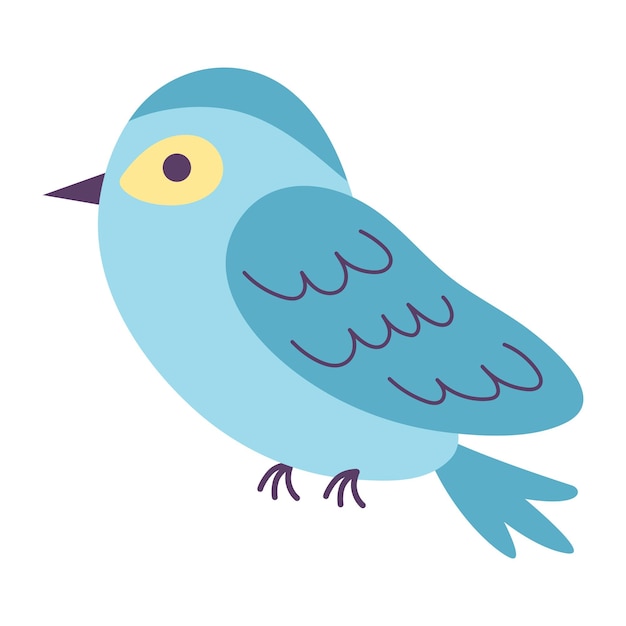 A colorful spring bird Vector illustration